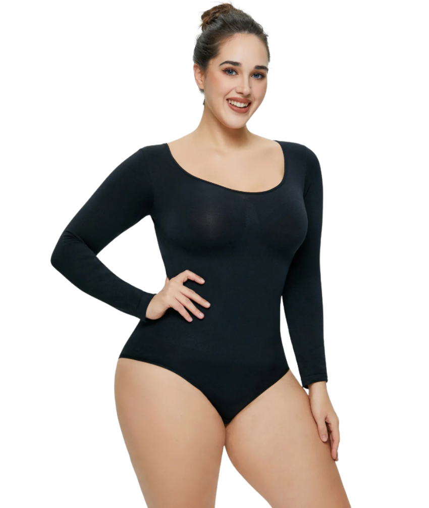 Body sculptant à manches longues